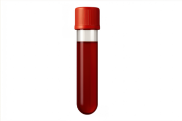 Blood sample in test tube for medical analysis
