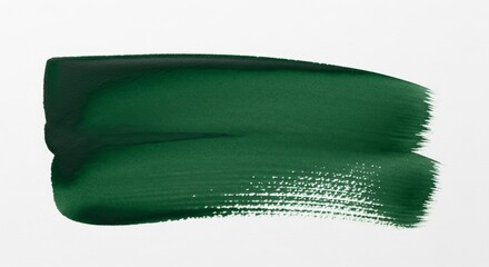 Dark Green Brush Stroke Paint Sample.