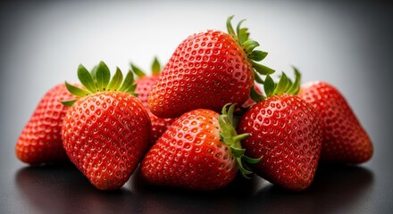 A Close-Up Shot of Fresh Ripe Strawberries Piled Together.