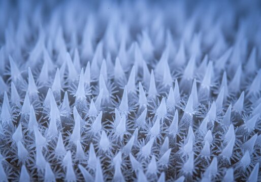 Microscopic Spicule Field at Coral Polyp Base