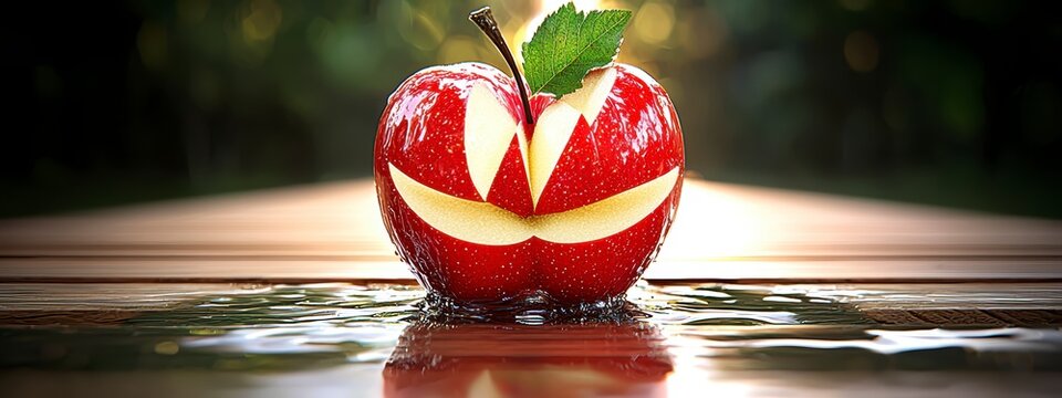 Creative carving event delightful nature setting food photography close-up view whimsical concept