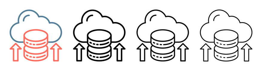 Data Center Icon Collection Set Different Style