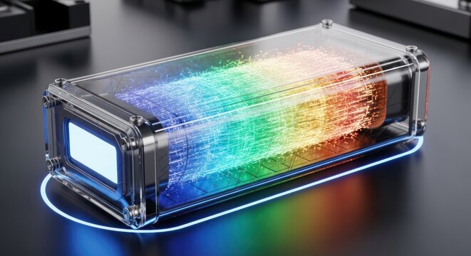 Transparent rectangular device with