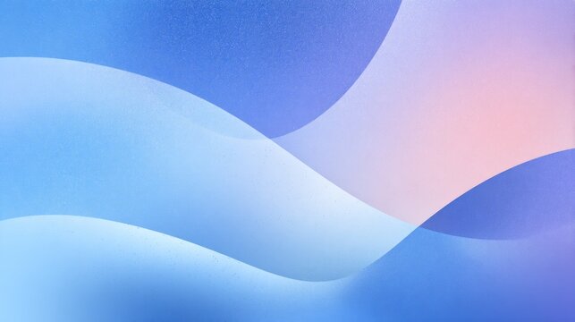 Blue and pink abstract wave shapes with a textured background - Powered by Adobe