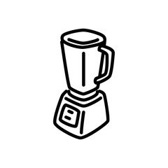 kitchen blender icon vector, line style icon