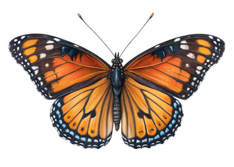 Fototapeta premium butterfly isolated on white background