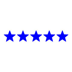 Fototapeta premium Exceptional five star rating showing superb customer satisfaction and quality achievement result