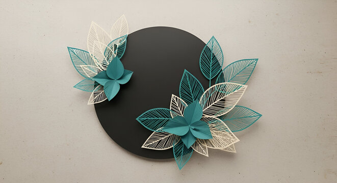 Floral vector illustration set with a summer blossom pattern on a wooden texture background, perfect for card design and wallpaper art - Powered by Adobe