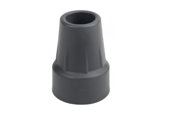 Grey rubber crutch cane walking stick tip
