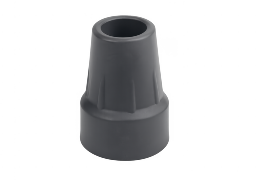 Grey rubber crutch cane walking stick tip