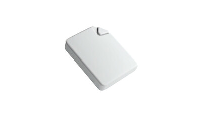 A 3D rendered document, isolated on black, with a curled corner