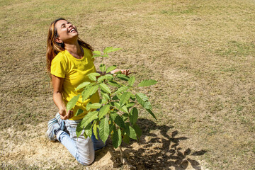 Volunteer Expresses Joy After Green Reforestation Initiative