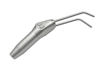 Obraz premium Dental air water syringe spraying for patient comfort and hygiene