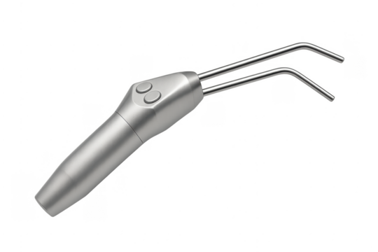 Dental air water syringe spraying for patient comfort and hygiene