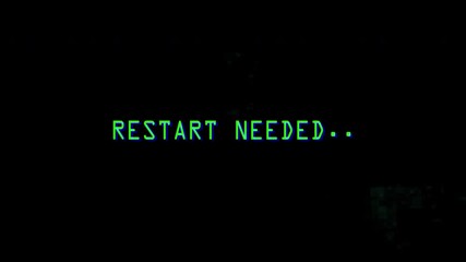 4k stock | Text animation glitch artifact restart needed digital screen error warning. - Powered by Adobe