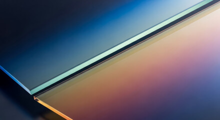 Abstract background with iridescent colors and geometric shapes