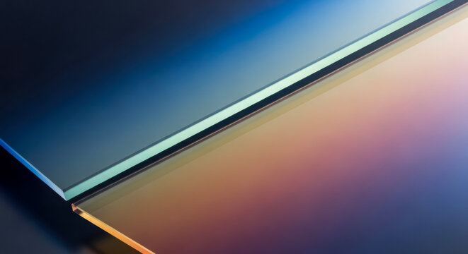 Abstract background with iridescent colors and geometric shapes