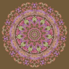 Pink Madara Leaf no.1 : Delicate and beautiful,versatile for use design elements or backgrounds in various creative compositions.