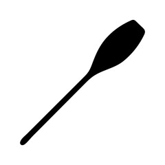 Simple Rowing Paddle Icon Bold Clean Outdoor Water Sport Shape Line Art Vector illustration