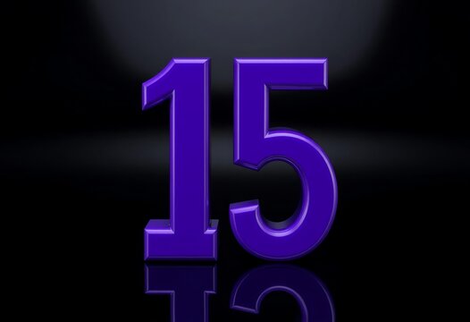 Countdown blue light illuminates a set of 3D blue neon numbers, featuring a vibrant number 1 design - Powered by Adobe