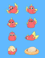 卡通IP-飞鸟与鸟蛋