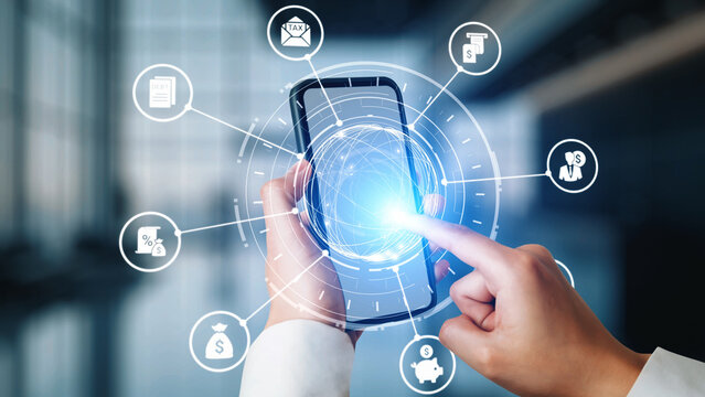 Personal finance with savings, investment and budgeting icons showing money management, financial planning and personal economic strategy. Gist