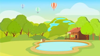 旅游系列-夏日温泉