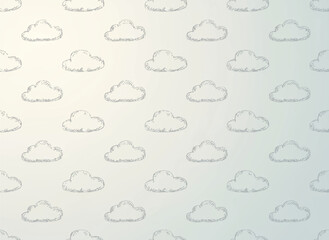 seamless pattern with clouds
