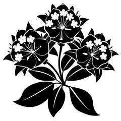 Creative details Mountain Laurel Blossom Icon vector illustration