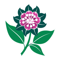 Creative details Mountain Laurel Blossom Icon vector illustration