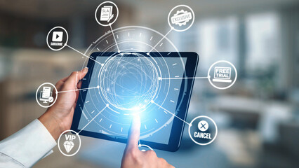 Concept of subscription services provides exclusive digital content. This model offers continuous access, enhancing subscription services with personalized experiences and benefits. Gist