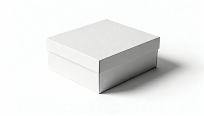 Fototapeta premium shoe box mockup, minimal studio styling, retail packaging look