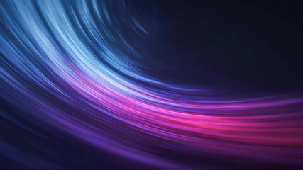 Neon curve light trail motion blur abstract wave gradient color digital art dark background futuristic information technology background glows with energy and flow creating dynamic mood