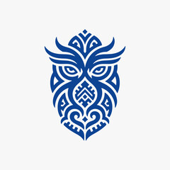 Intricate tribal mandala ornament on a white background. Vector Sign for Banner, Logos, Labels, tattoo, and Icons.