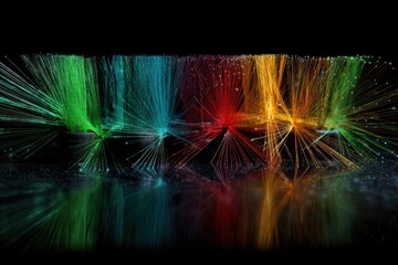 Threads in air show magneticlike suspension of forces visually