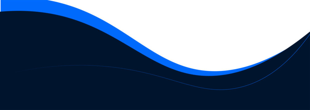 Abstract Blue Wave Design With White Space On Dark Navy Background For Modern Graphics.vector illustration eps10 - Powered by Adobe