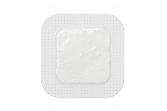 Hydrogel patch wound dressing providing advanced care