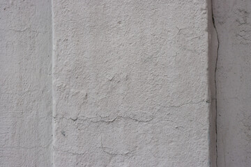 Close-up of the facade of an old building.