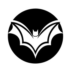 Ink Drawn Bat Logo For Comic Book Publisher