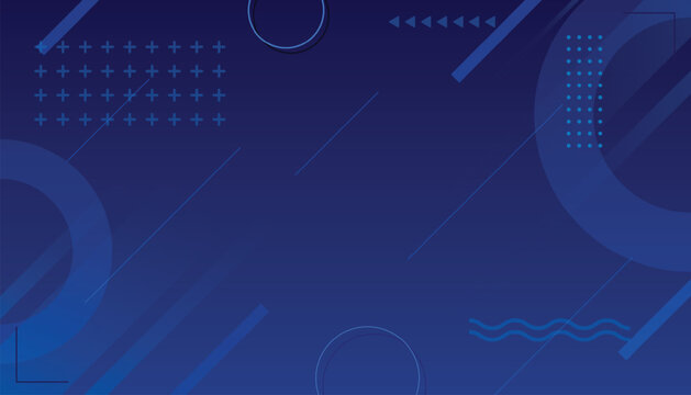 Blue abstract tech background with plus dots lines and modern geometry layout