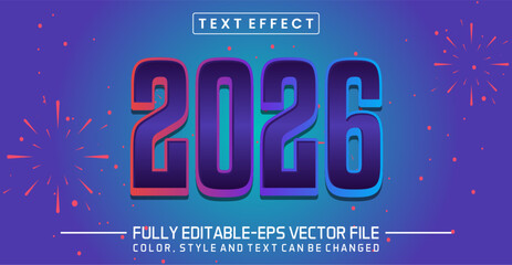2026 font Text effect editable