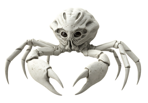 Alien creature with crab like claws and spider legs