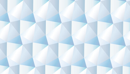 Geometric Ice Blue Polygon Pattern Background