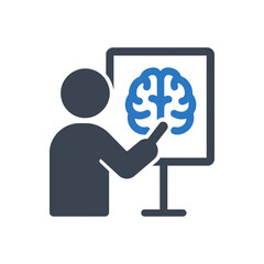 Neurology education presentation icon