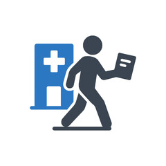 Hospital Patient Discharge Report Icon
