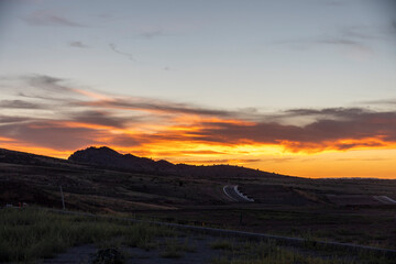 a sunset in prescott arizona 