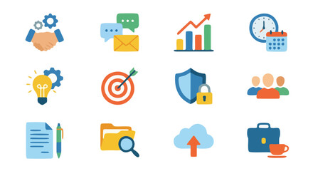 Set of 12 line icons related to remote working, freelance, hybrid work, digital nomad, office, work at home. Outline icon collection. Editable stroke. Vector illustration.