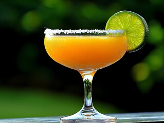 Refreshing cocktail creation outdoor setting beverage photography vibrant environment close-up view summer vibes