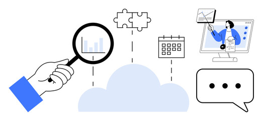 Cloud computing. Cloud systems enhance data analysis, collaboration, and communication. Cloud computing streamlines business operations with online tools. Ideal for technology, analytics, teamwork