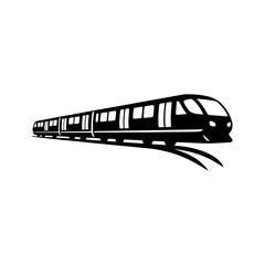 vector illustration of a train